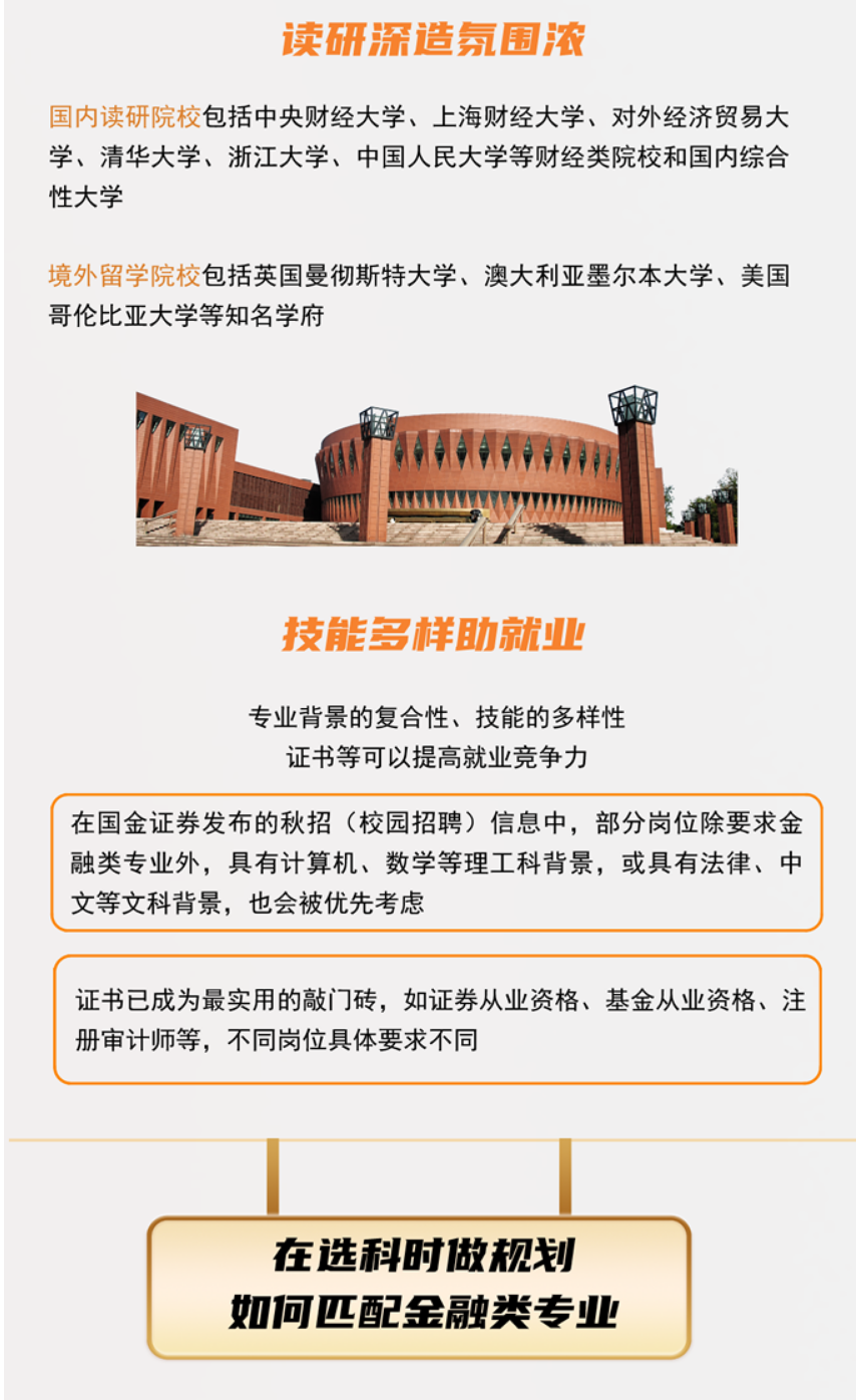 想从事金融行业,高中选科时如何匹配科目更合适?