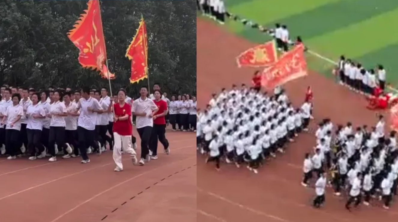 2024高考首日衡水中学高考生考前正常跑操，老师说出真实意图