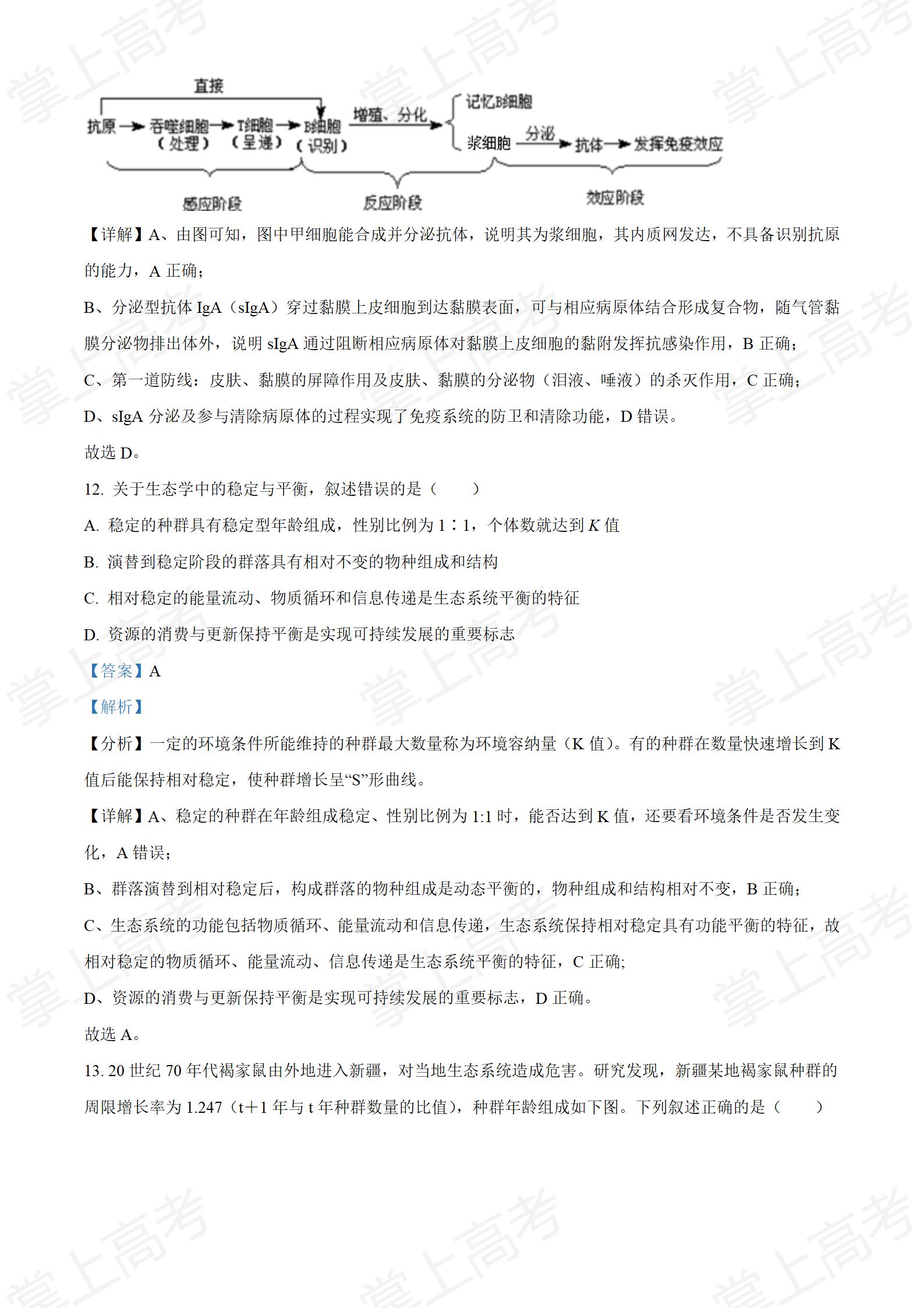 精品解析:2022年新高考河北生物高考真题(解析版)_08